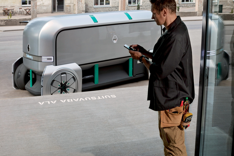 Illustration for article titled Renault's Latest Take on Autonomous Delivery Are These Adorable Little Robot Pods